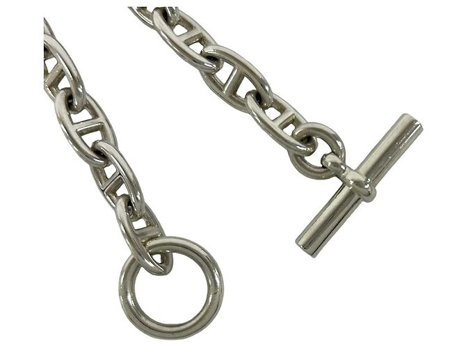 Hermès Bracciale Hermes Chaine d'Ancre GM Argento - vista 4