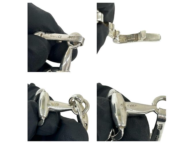Bracciale con ciondolo Horsebit Gucci Argento - vista 3