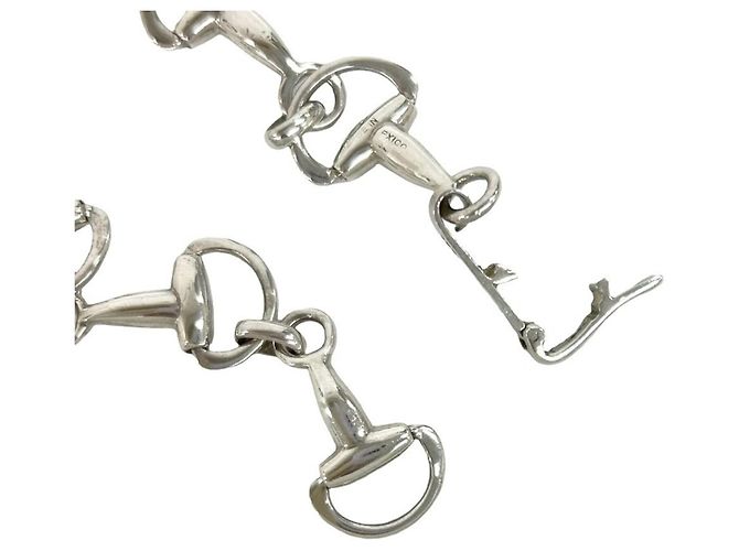 Bracciale con ciondolo Horsebit Gucci Argento - vista 4