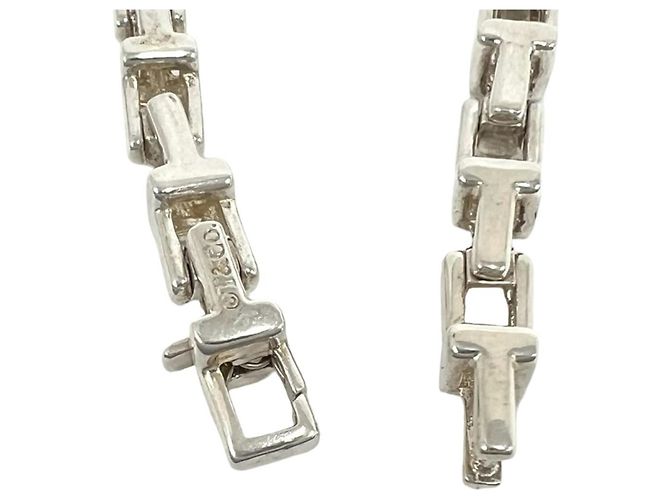 Autre Marque Pulseira Tiffany T Narrow com pingente Prata - vista 4