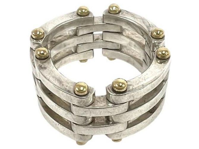 Autre Marque Anello Tiffany Vintage Gate Argento D'oro - vista 4