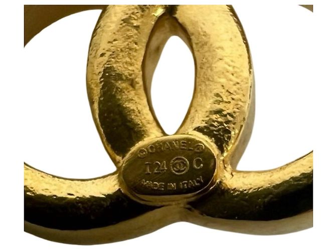 Chanel Coco Mark vergoldete Stecker-Ohrringe Golden - Ansicht 3