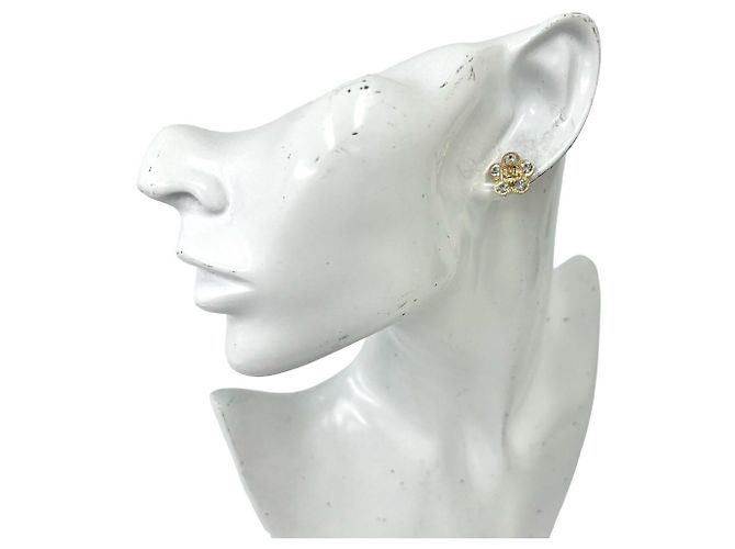 Orecchini Chanel Coco Mark con motivo floreale D'oro - vista 2