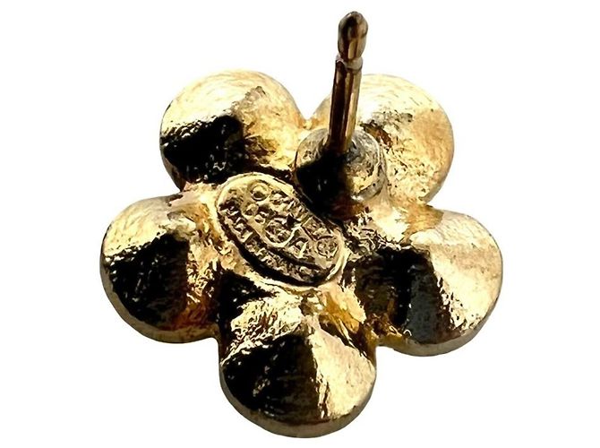 Orecchini Chanel Coco Mark con motivo floreale D'oro - vista 3