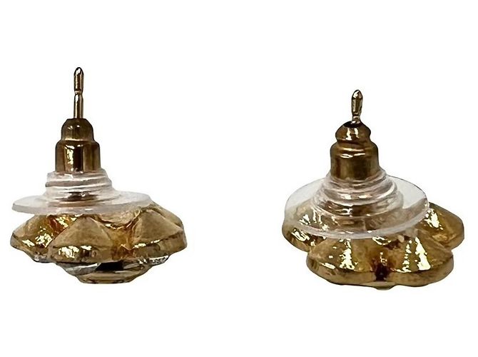 Orecchini Chanel Coco Mark con motivo floreale D'oro - vista 4