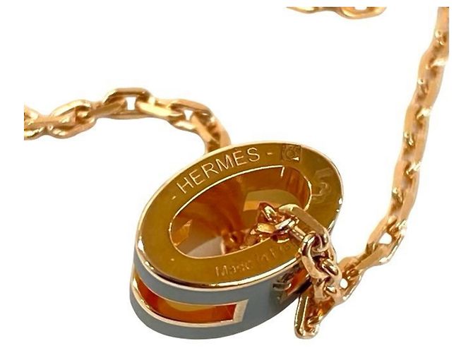 Hermès Collar Hermes Mini Pop H Negro Dorado - vista 3