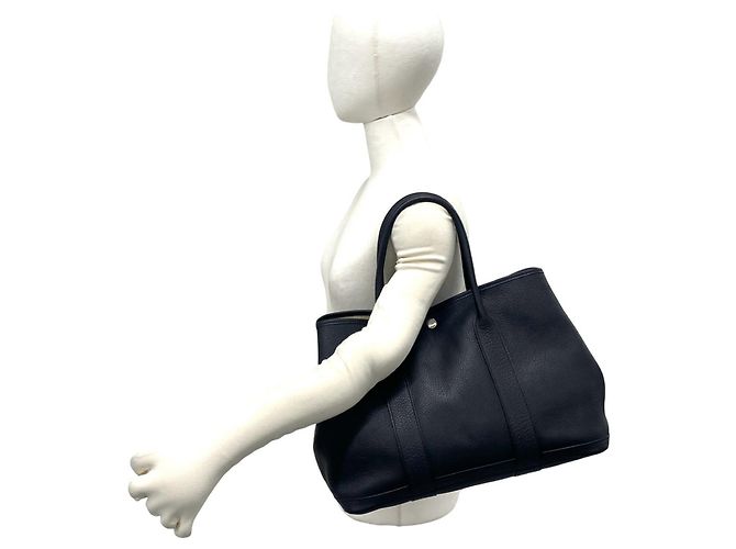 Hermès Borsa Tote Hermes Garden Party in pelle Negonda - vista 2