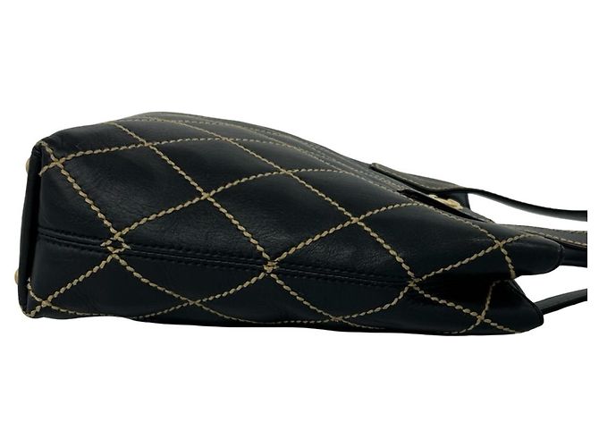 Borsa e Tote Chanel Wild Stitch Coco Mark in pelle Nero - vista 6