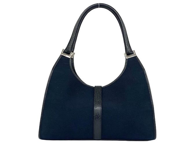 Borsa Tote Gucci Jackie Logo Nero - vista 3