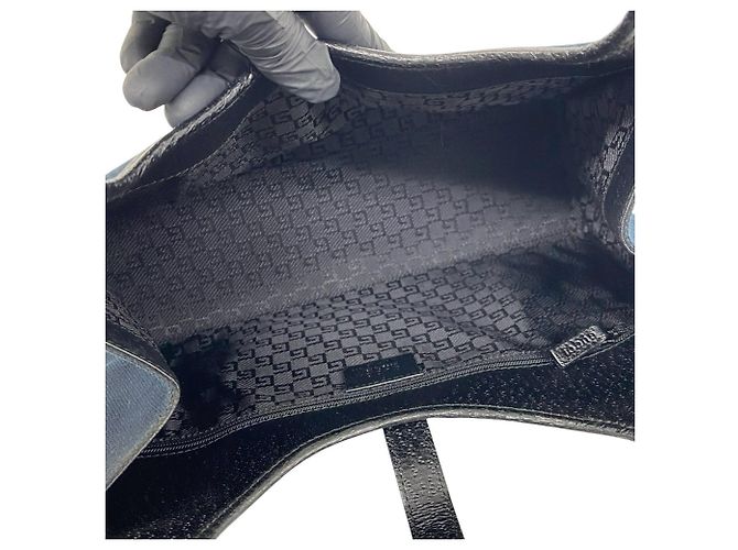 Borsa Tote Gucci Jackie Logo Nero - vista 9