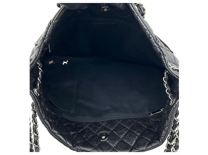 Chanel 2.55 gesteppte Leder-Schultertasche Schwarz - Ansicht 9