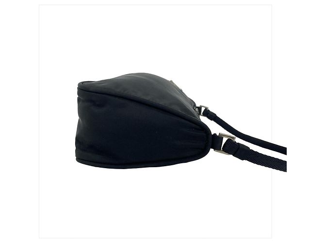 Mini borsa pochette Prada in nylon Nero - vista 6