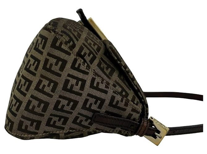 Fendi Vintage Zucchino FF Muster Schultertasche - Ansicht 6