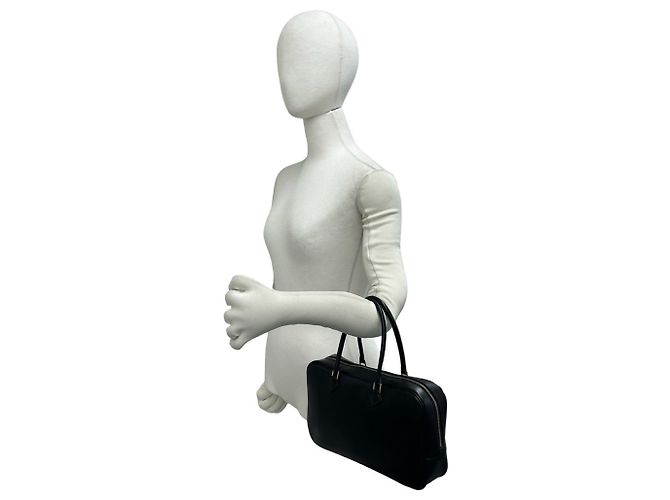 Hermès Borsa a mano Hermes Plume Elan 28 Nero - vista 2