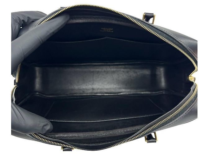 Hermès Borsa a mano Hermes Plume Elan 28 Nero - vista 7