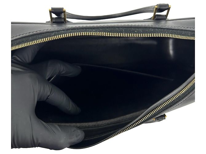 Hermès Borsa a mano Hermes Plume Elan 28 Nero - vista 8
