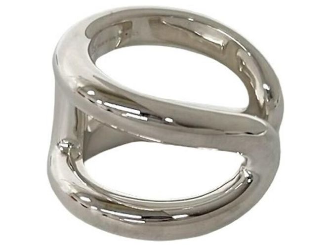 Ring Hermès Anello Band Hermes Osmo GM Argento - vista 5