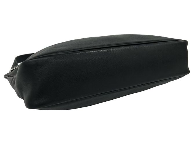 Hermès Borsa semi spalla HERMES Masai Cut in pelle Taurillon Clemence Nero - vista 7