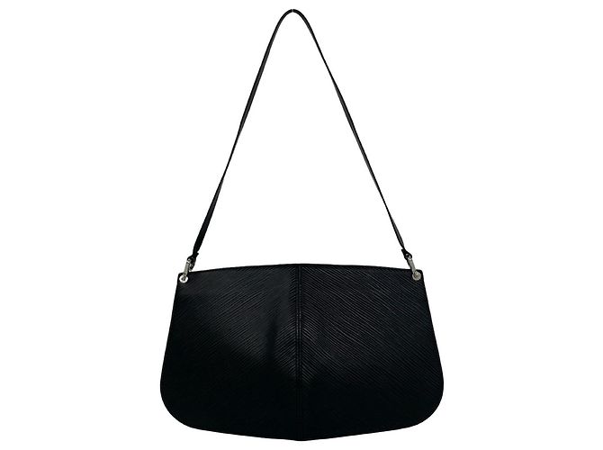 Louis Vuitton Pochette Demilune Epi Leather Semi-Shoulder Bag Negro - vista 3