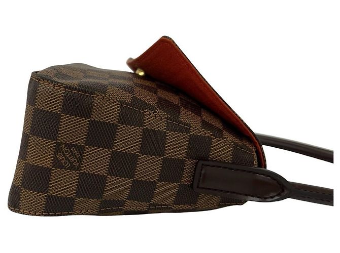 Borsa a mano Louis Vuitton Mini Looping Damier in pelle Marrone - vista 6