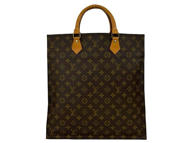 Louis Vuitton Vintage Sac Plat Monogram Leather Tote Bag Braun - Ansicht 3