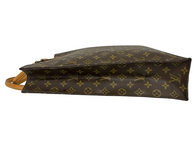 Louis Vuitton Vintage Sac Plat Monogram Leather Tote Bag Braun - Ansicht 5