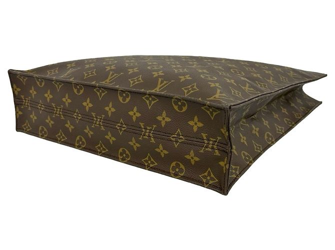 Louis Vuitton Vintage Sac Plat Monogram Leather Tote Bag Braun - Ansicht 8