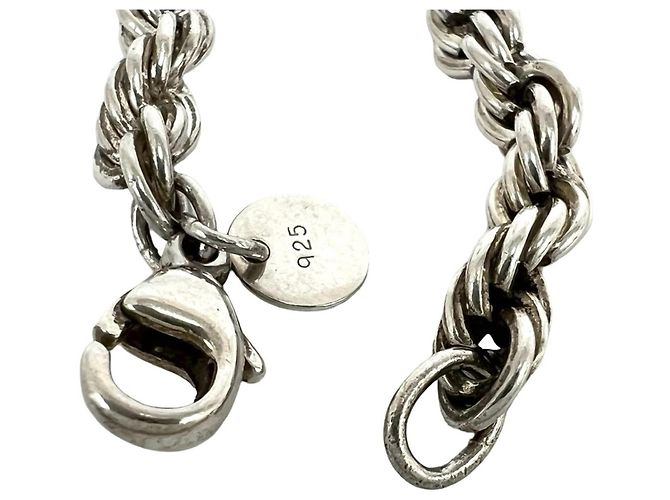 Autre Marque Bracciale Tiffany Vintage Twist Rope Argento - vista 4