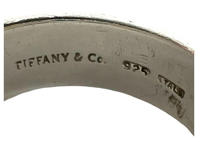 Autre Marque Anello Tiffany Vintage Circle Argento D'oro - vista 3