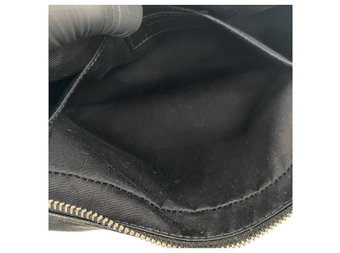 Borsa a tracolla in pelle nera Yves Saint Laurent YSL Cassandra Logo - vista 10