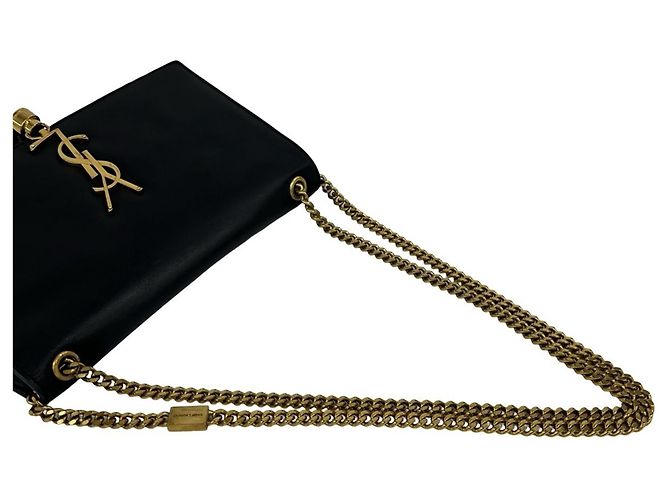 Borsa a tracolla in pelle Kate Yves Saint Laurent Nero - vista 4