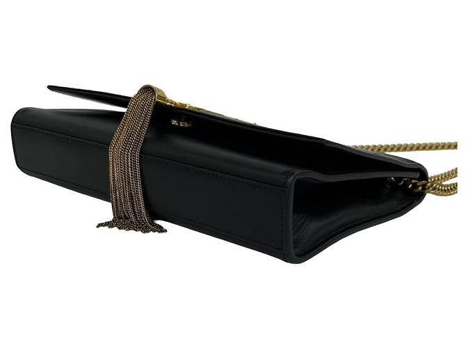 Borsa a tracolla in pelle Kate Yves Saint Laurent Nero - vista 8