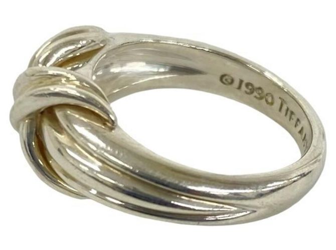 Autre Marque Anello Tiffany Vintage Signature Band Argento - vista 4