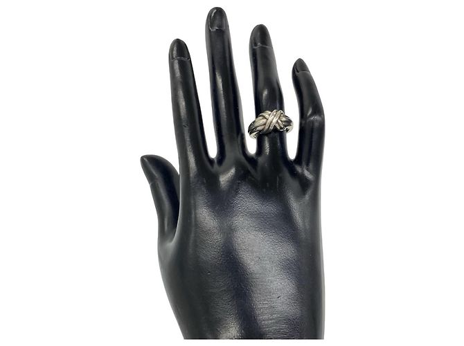 Autre Marque Anello Tiffany Vintage Signature Band Argento - vista 2