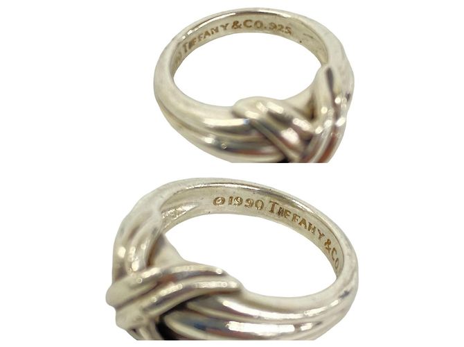 Autre Marque Anello Tiffany Vintage Signature Band Argento - vista 3