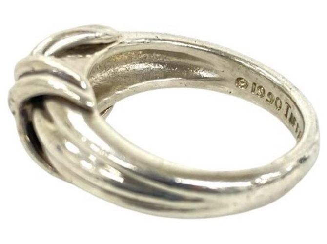 Autre Marque Anello Tiffany Vintage Signature Band Argento - vista 4