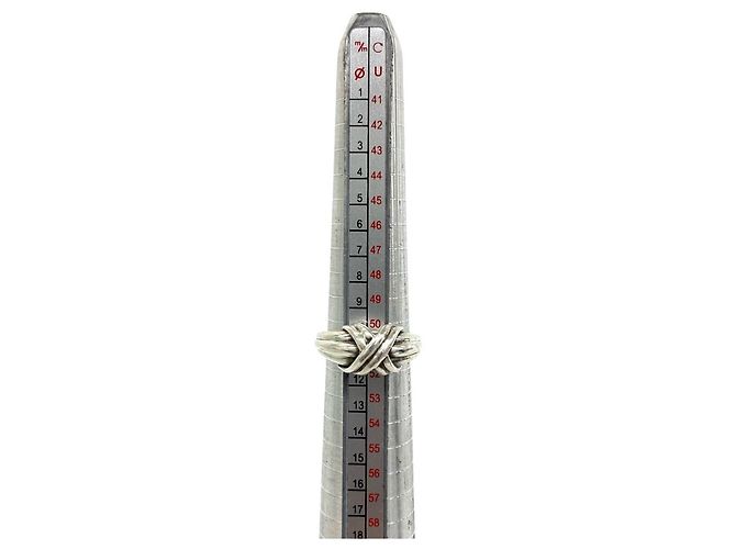 Autre Marque Anello Tiffany Vintage Signature Band Argento - vista 7