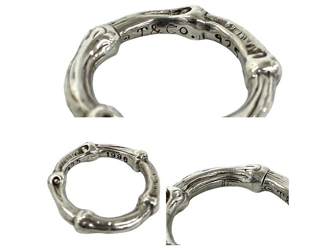 Autre Marque Anello Fascia Bamboo Vintage Tiffany & Co. Argento - vista 3