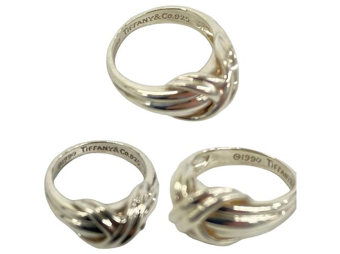 Autre Marque Anello Tiffany Signature Band in Argento 925 - vista 3