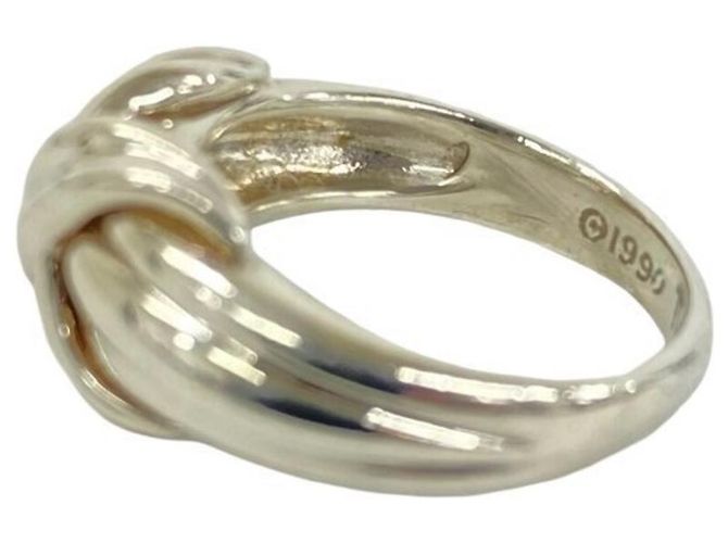 Autre Marque Anello Tiffany Signature Band in Argento 925 - vista 4