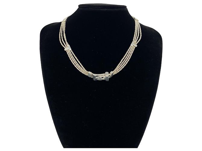 Autre Marque Collana a catena Tiffany Vintage T-Rope 4-Strand - vista 2