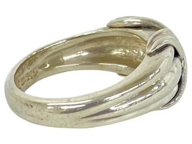 Autre Marque Anello Tiffany & Co. Vintage Signature Band in Silver Argento - vista 5