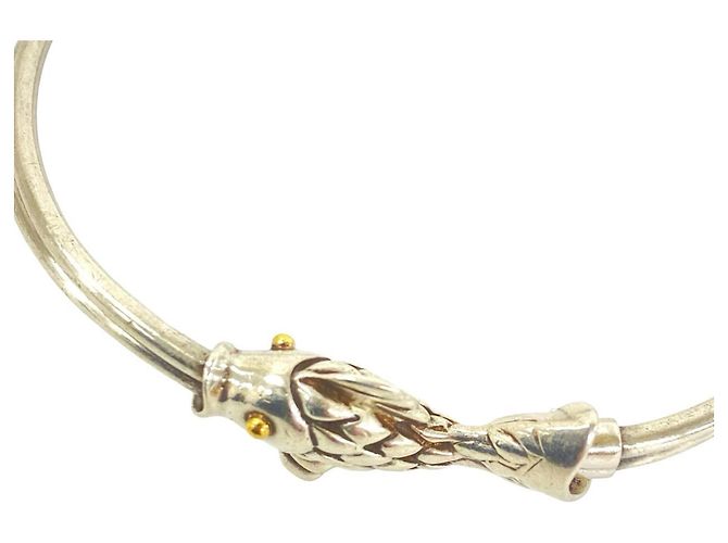 Autre Marque Bangles Tiffany Motif Pesce Argento D'oro - vista 3