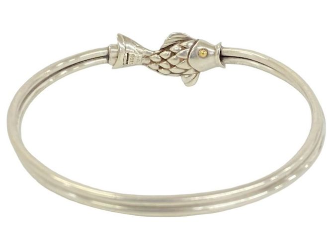 Autre Marque Bangles Tiffany Motif Pesce Argento D'oro - vista 6