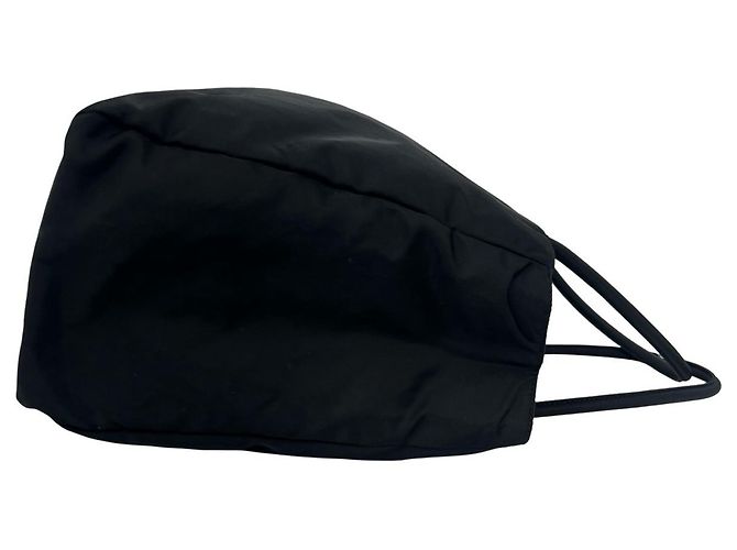 Tote Bolso de mano Prada en nylon Tessuto Pocono con placa de logo triangular Negro - vista 6