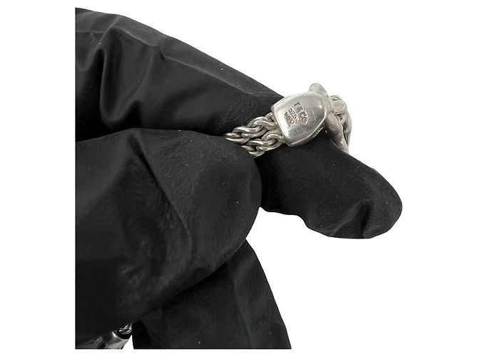 Autre Marque Bracciale Tiffany Vintage Double Rope Center Knot Argento - vista 3