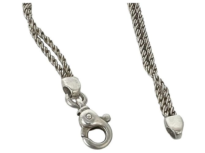 Autre Marque Bracciale Tiffany Vintage Double Rope Center Knot Argento - vista 4