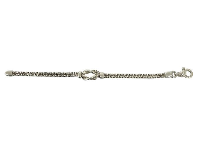 Autre Marque Bracciale Tiffany Vintage Double Rope Center Knot Argento - vista 5