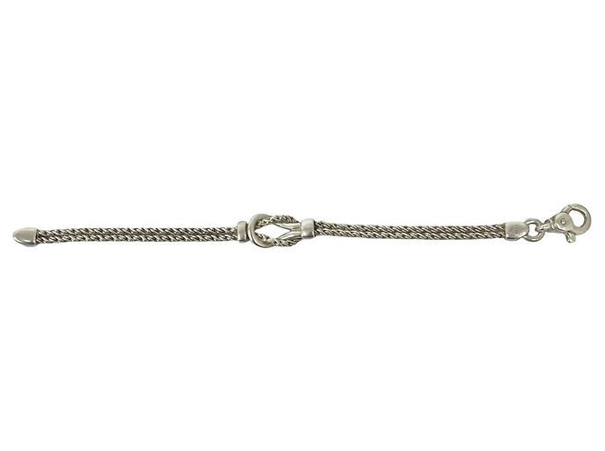 Autre Marque Bracciale Tiffany Vintage Double Rope Center Knot Argento - vista 6