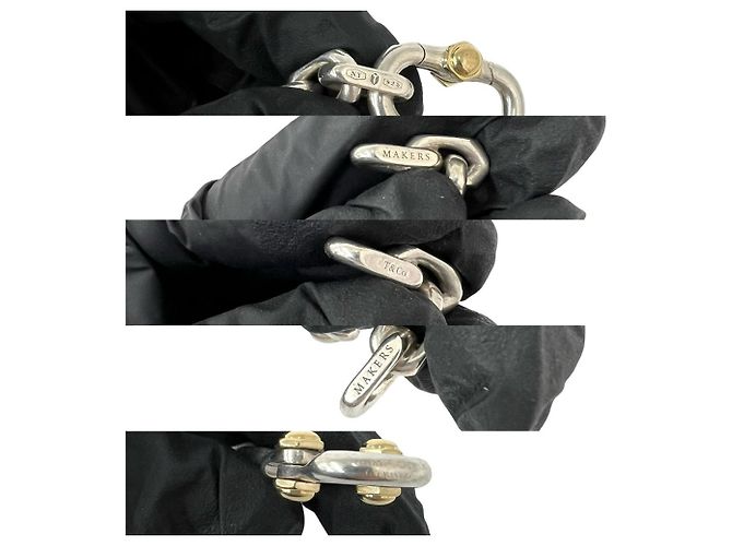 Autre Marque Bracciale con Charms Tiffany Vintage Makers Argento D'oro - vista 3
